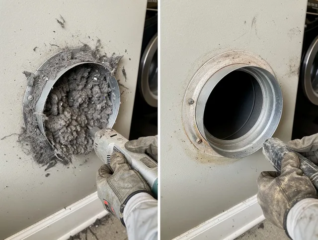 Professional clogged vent cleaning by Columbus Dryer Vent Cleaning in Columbus