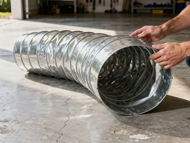Columbus Dryer Vent Cleaning specialist using advanced equipment for thorough duct cleaning in Columbus