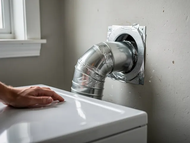 Columbus Dryer Vent Cleaning expert performing professional dryer vent repair and installation in Columbus